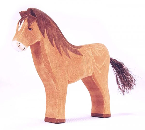 Ostheimer Pferd Braun Holzfigur