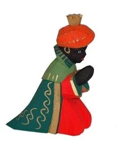 Lotte Sievers-Hahn König, Farbig, Grüner Mantel