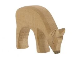 Ostheimer Hirschkuh Fressend Holzfigur