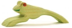 Ostheimer Frosch Springend Holzfigur