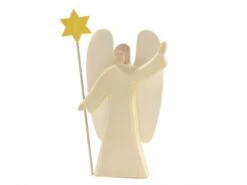 Ostheimer Engel M. Stern 2-tlg. Holzfigur