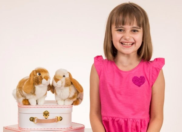 Hermann Teddy Hase Sitzend Hellbraun/weiß Gescheckt 20 Cm Stofftier - Image 6