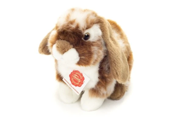 Hermann Teddy Hase Sitzend Dunkelbraun/weiß Gescheckt 20 Cm Stofftier - Image 2
